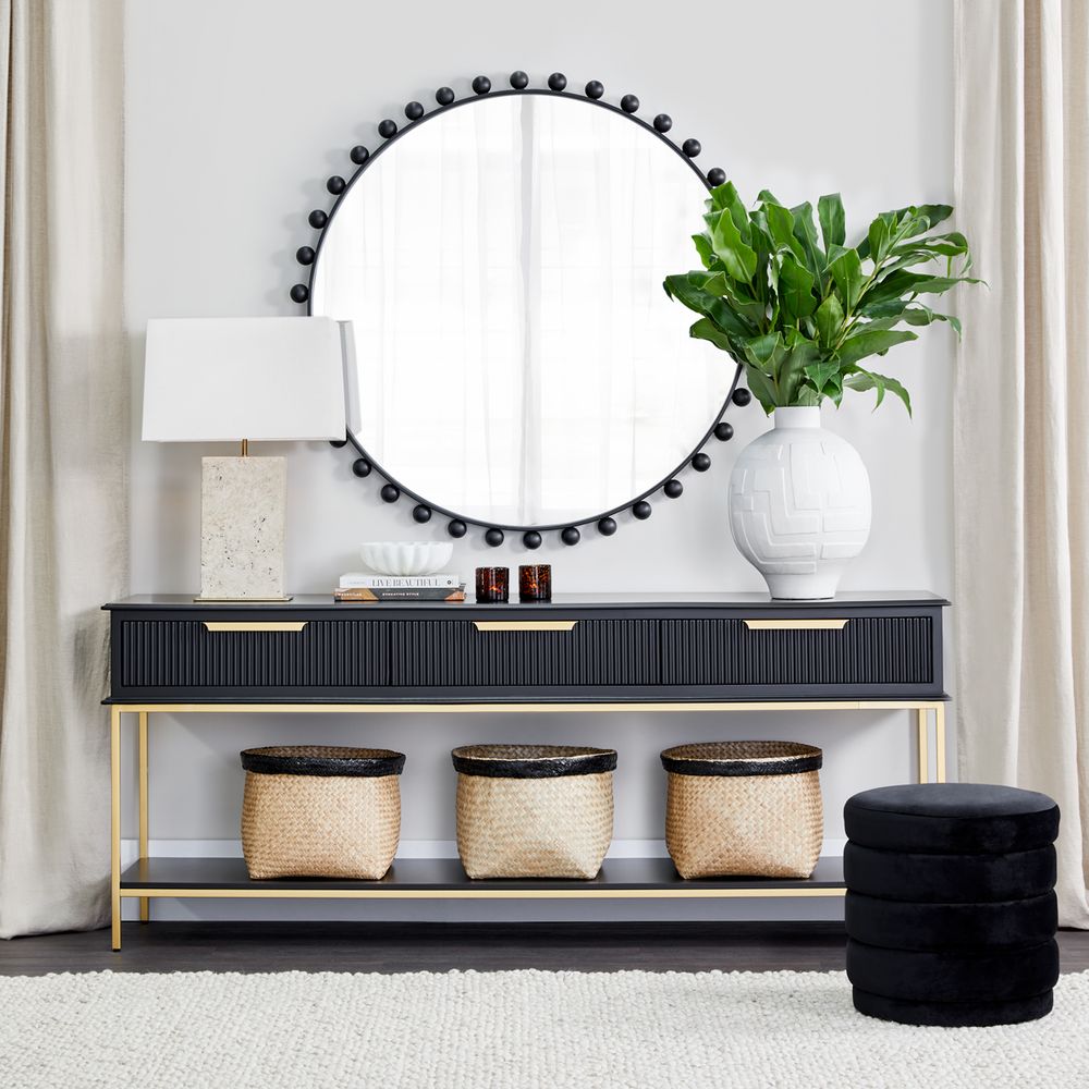 Dominique Table Lamp Brass Base With White Shade - B12377