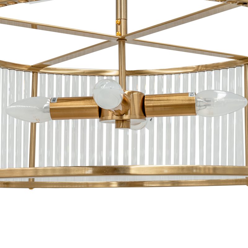 Farrah Semi Flush Mount Light Brushed Brass - 20739