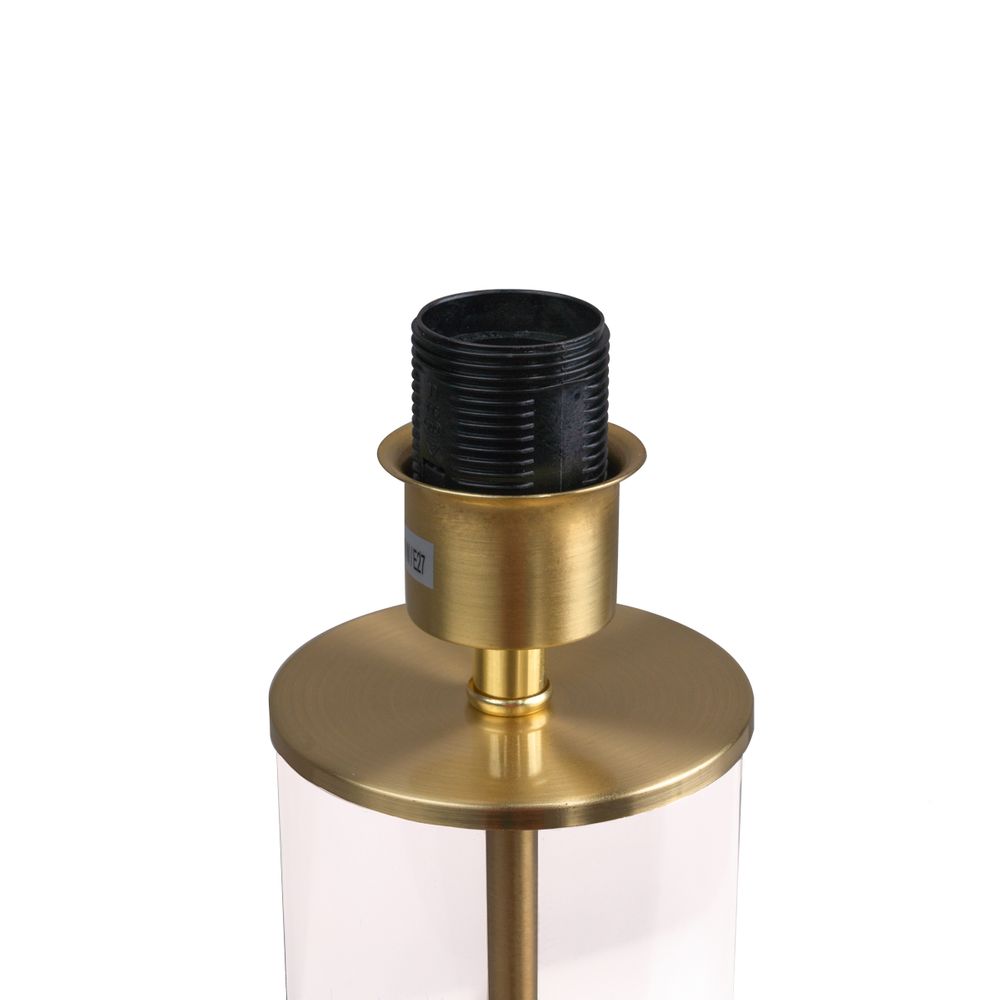 East Side Table Lamp Brass Base With White Shade - 12428