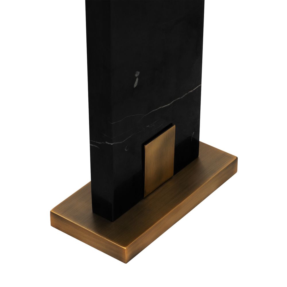 Nazare Table Lamp Black Base With White Shade - 12393