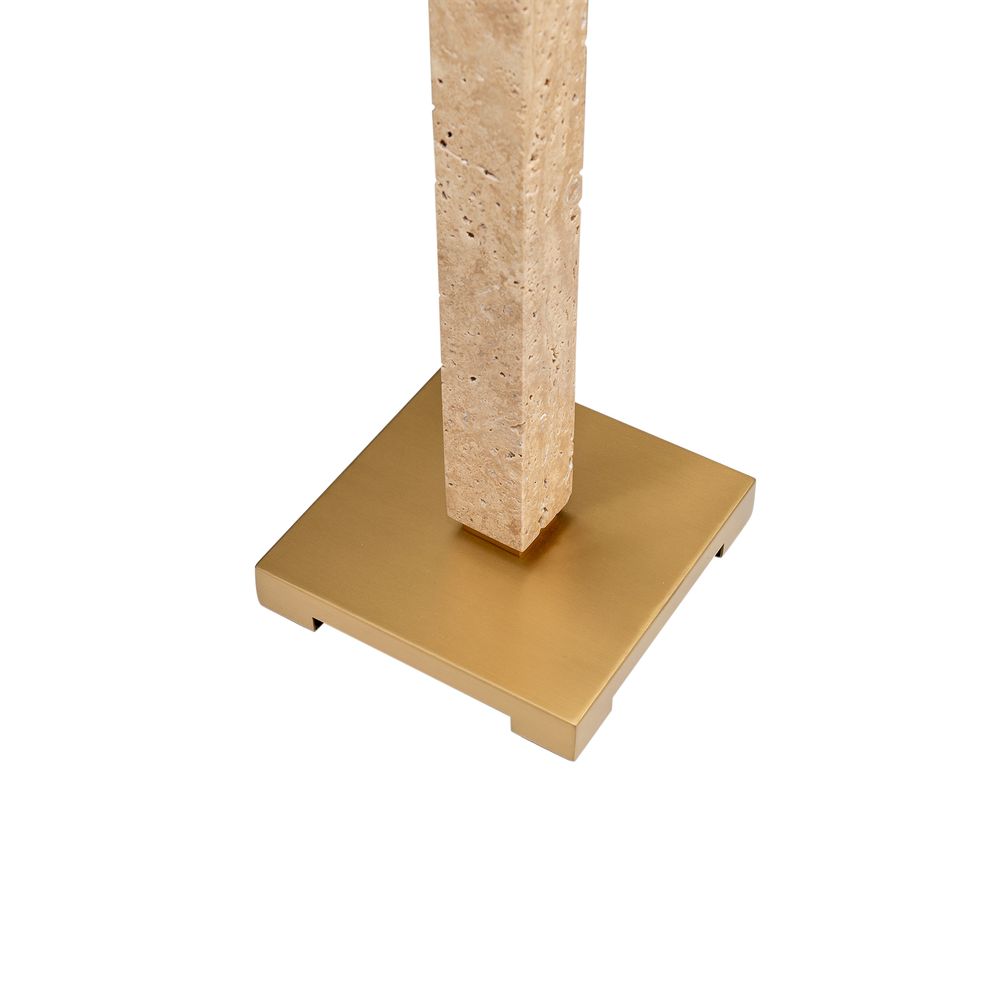 Essex Table Lamp Natural Base With White Shade - B12450