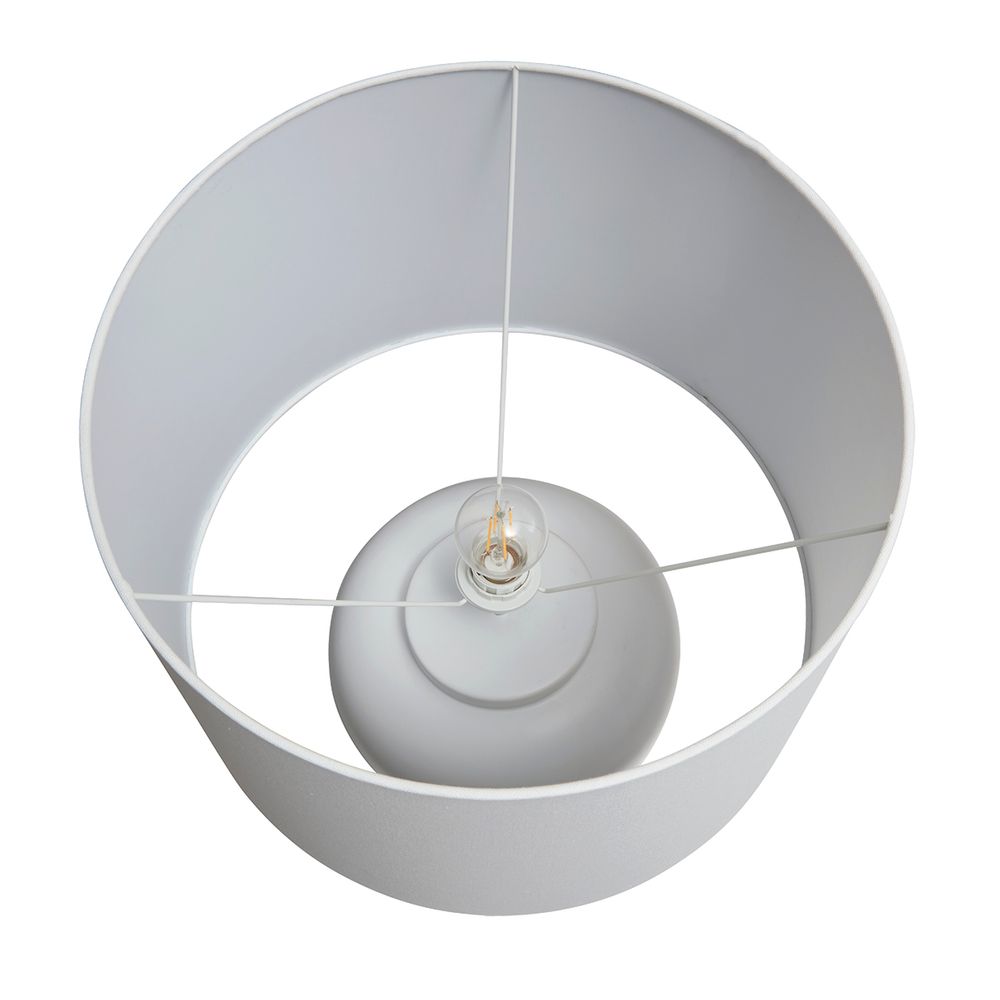 Levanzo Table Lamp White Base With White Shade - 12441