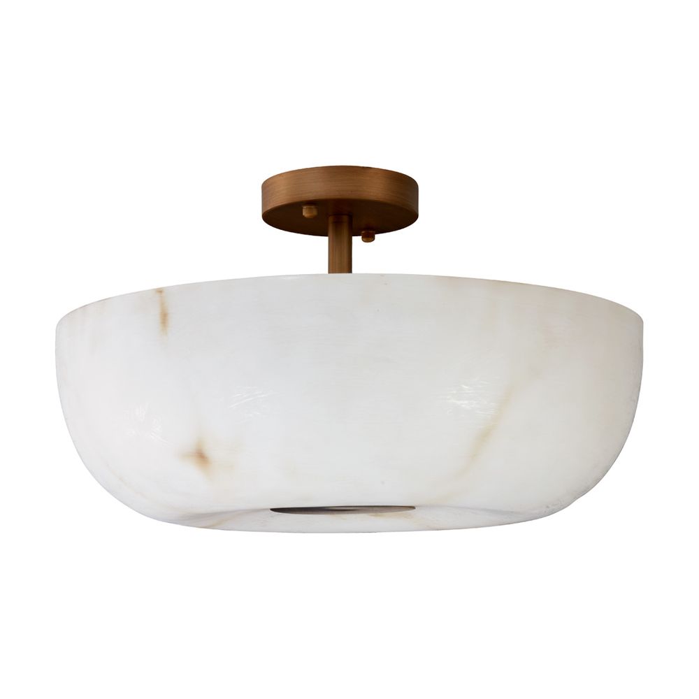 Zurich Flush Mount Light Brushed Gold - 20863