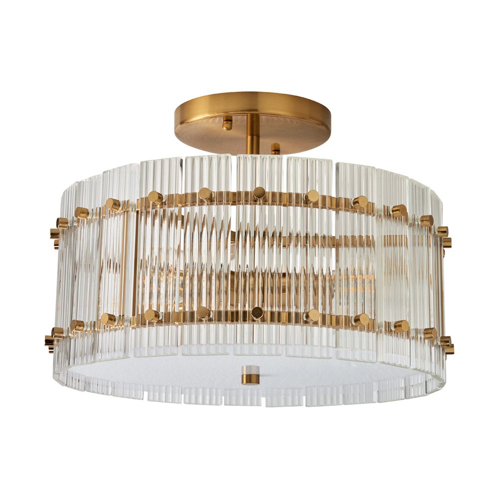 Paloma Flush Mount Light Brushed Gold - 20862