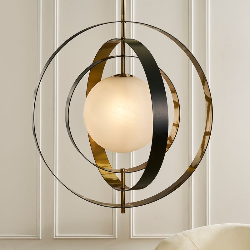 Brooks Pendant Light Brushed Gold & Black - 20856