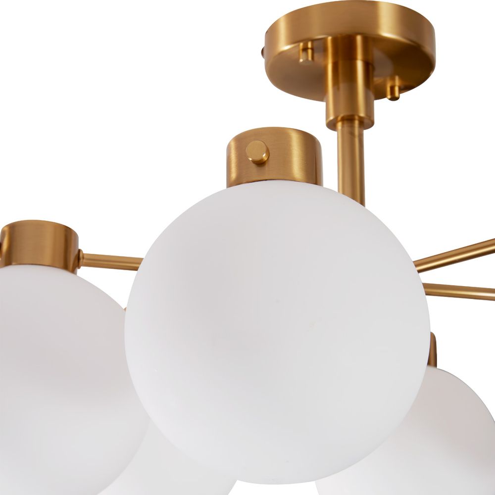 Dylan Semi Flush Mount Light Brushed Gold - 20858