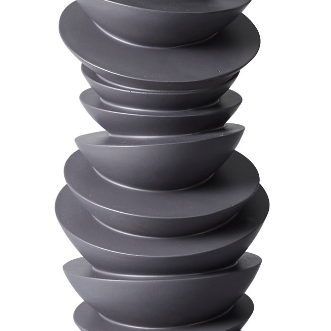 Mendoza Table Lamp Grey Base With White Shade - 12460