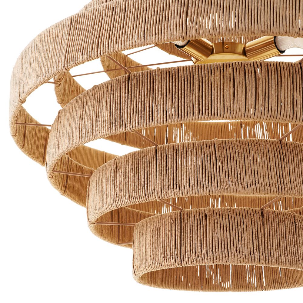 Vilano Wide Pendant Light Brass - 20796