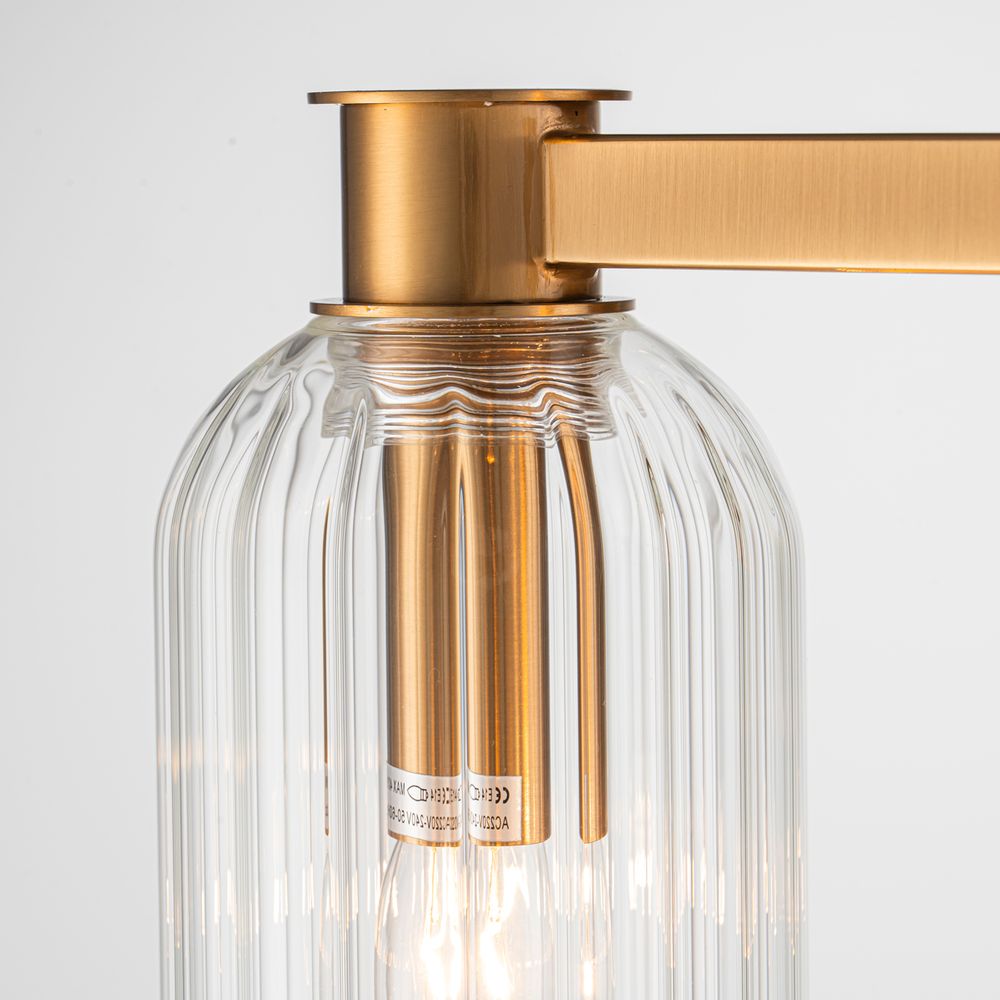 Charlize 2 Light Wall Light Brushed Brass - 20902