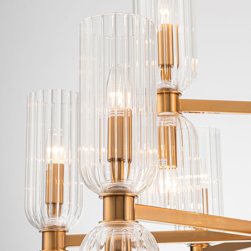 Hepburn Large Pendant Light Brushed Brass - 20904