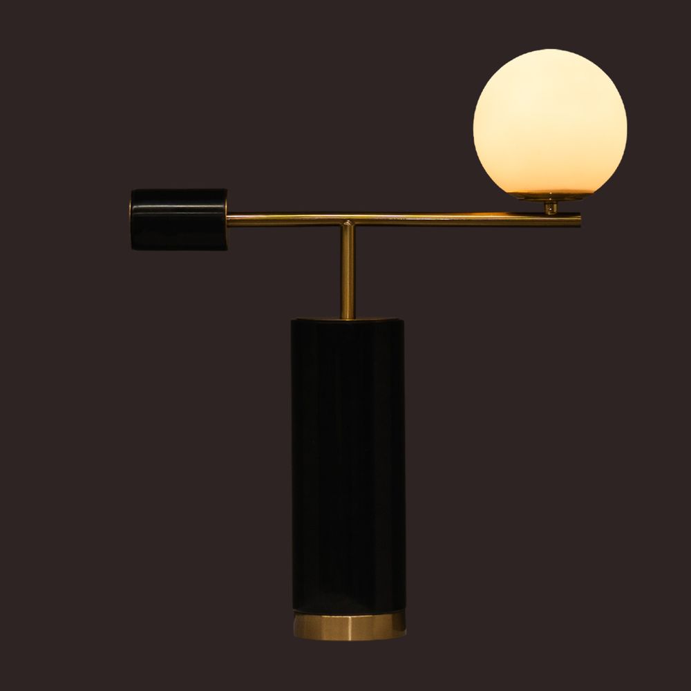 Zamora Table Lamp Brass & Black - 12414