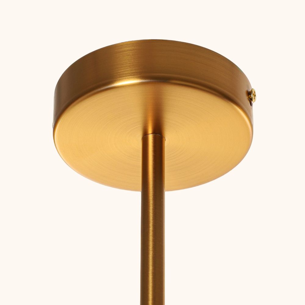 Bryson Large Pendant Light Brushed Brass & White - 20885