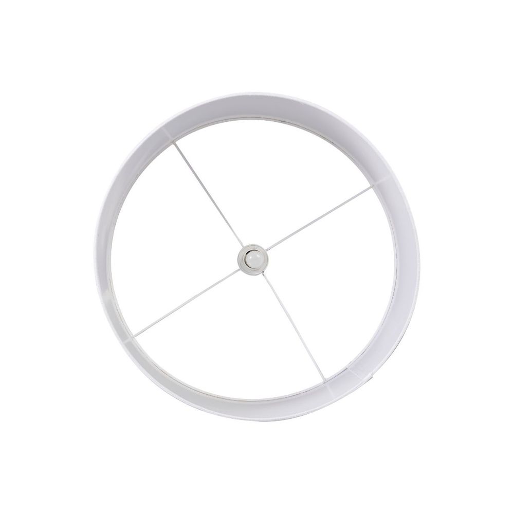 Regina Floor Lamp White & Brass - B12497