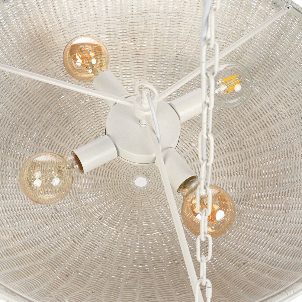 Cali Rattan Pendant Light White - 20877