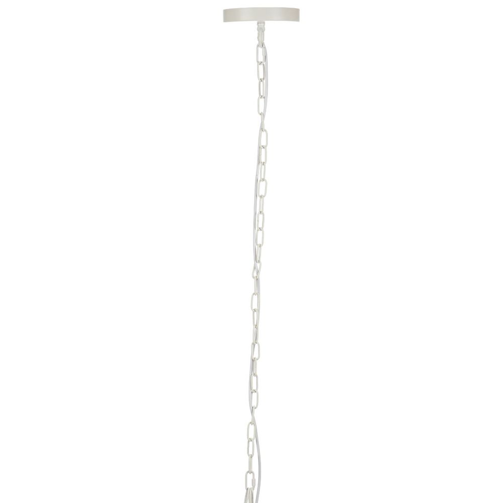 Fortaleza Large Rattan Pendant Light White - 20878