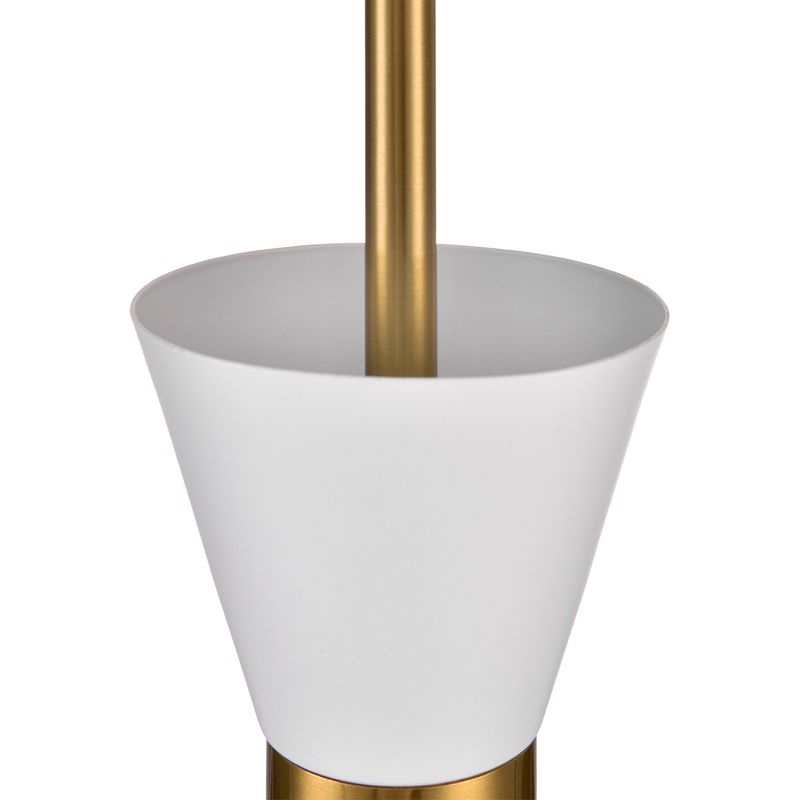 Oslo Pendant Light White & Brass - 20914