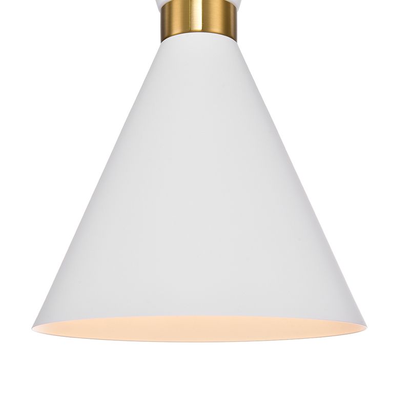 Oslo Pendant Light White & Brass - 20914