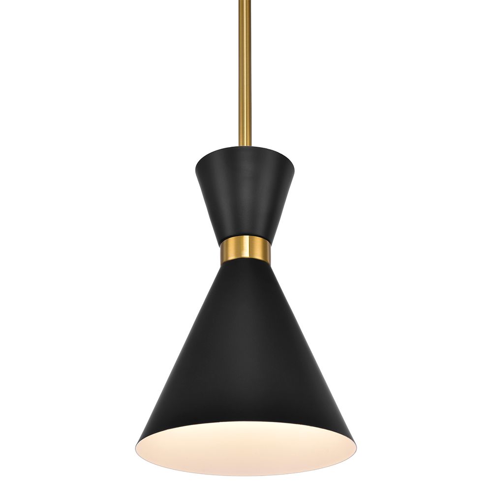 Oslo Pendant Light Black & Brass - 20901