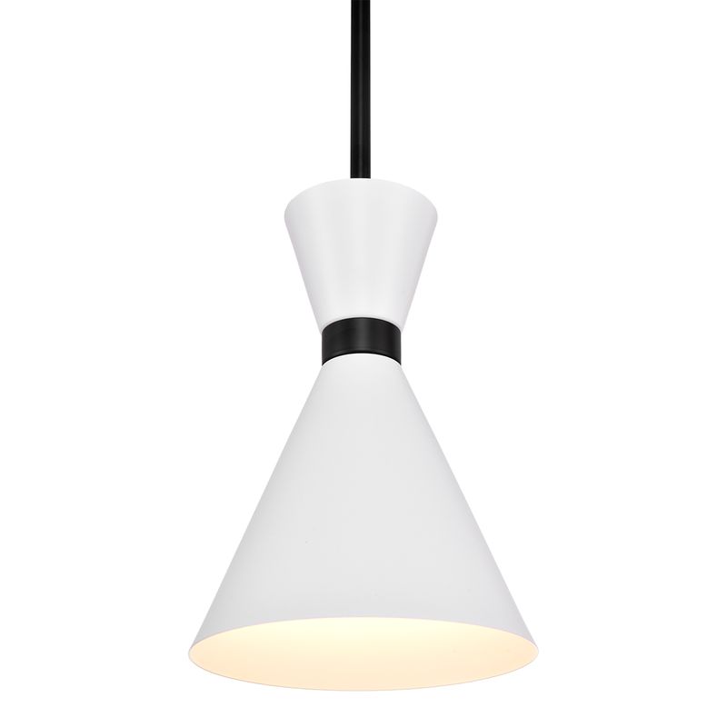 Oslo Pendant Light White & Black - 20915