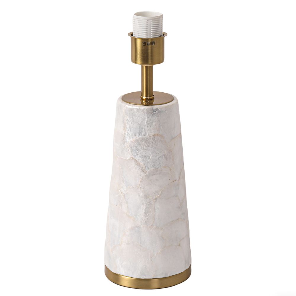 Isabela Table Lamp Natural & Brushed Brass - 12504