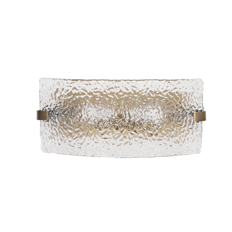 Hadley Wall Light Antique Brass & Clear - 20924