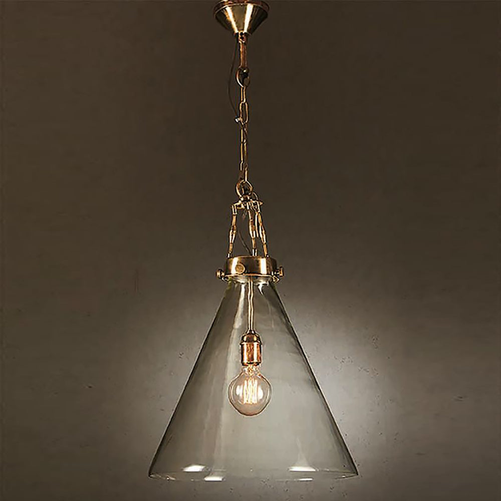 Buy Pendant Lights Australia Gadsden Glass 1 Light Pendant Large Brass - ELPIM59001AB