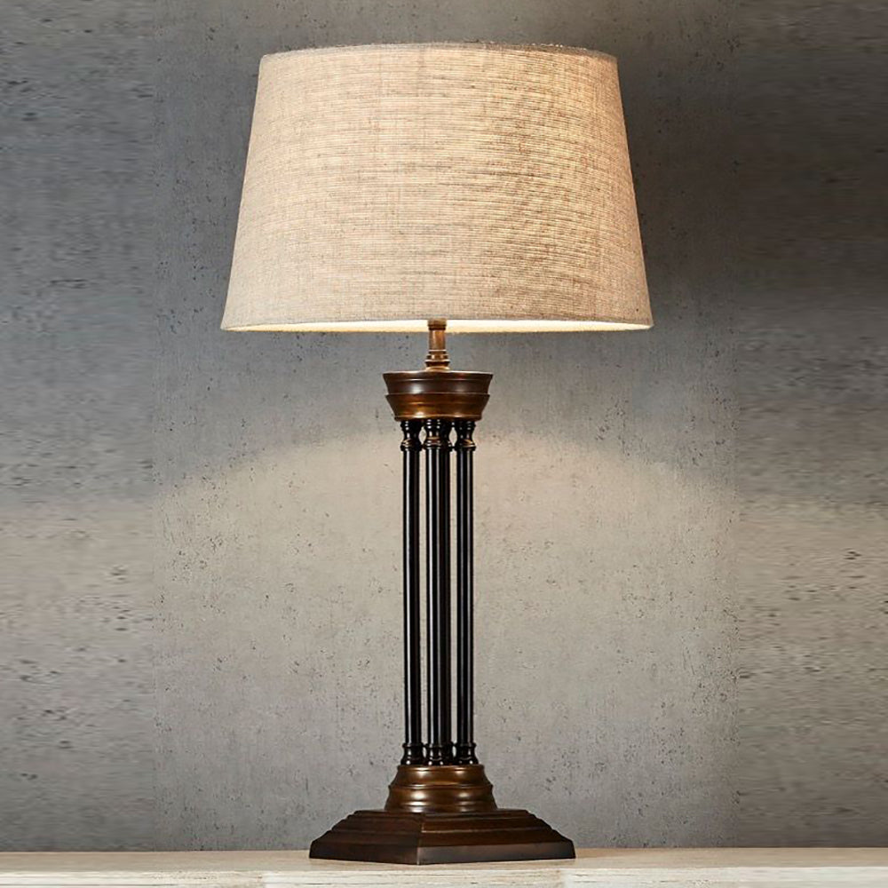 Buy Table Lamps Australia Hudson Table 4 Pillar Table Lamp Base Only Bronze - ELPIM30070ABFL