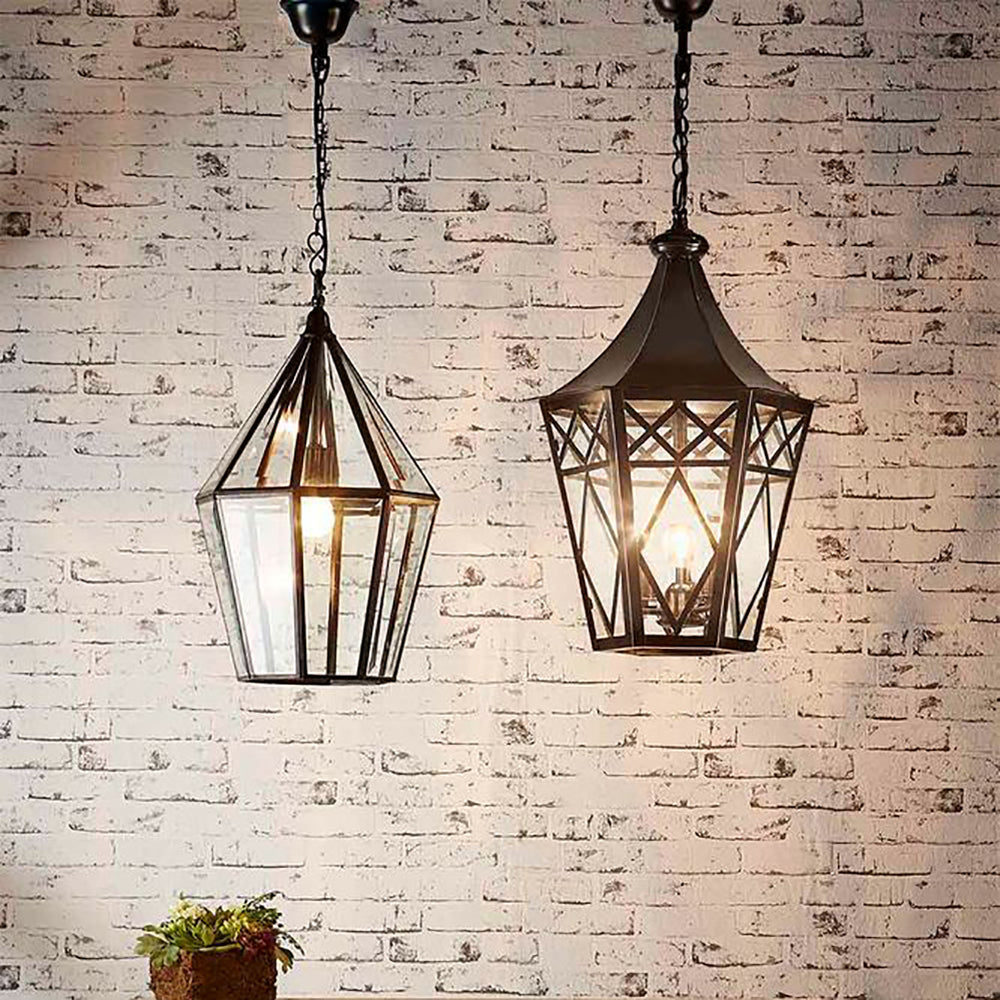 Buy Ceiling Lanterns Australia Tuscan 1 Light Lantern Black - ELCIT4536