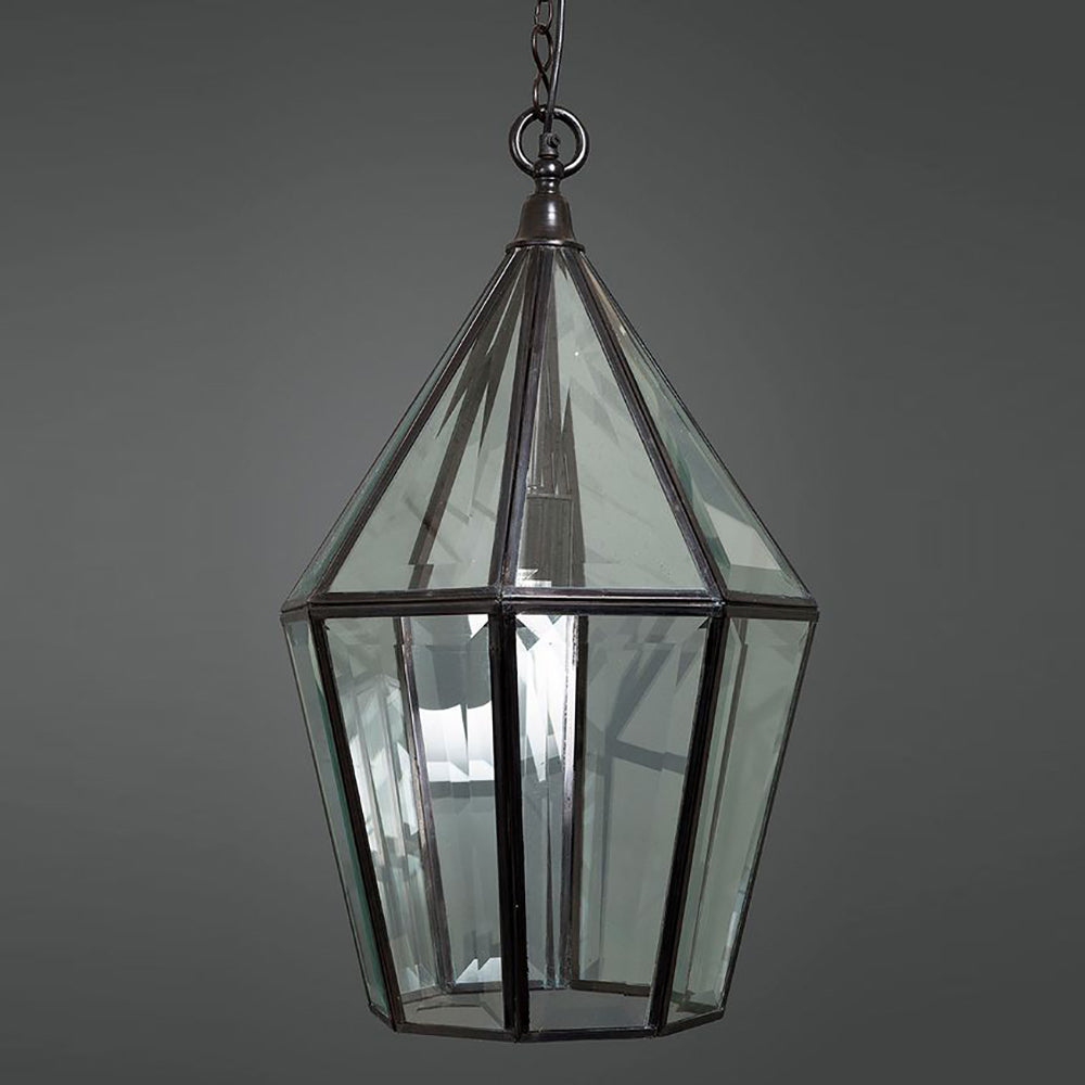 Belmont 1 Light Glass Lantern Black - ELCIT4600