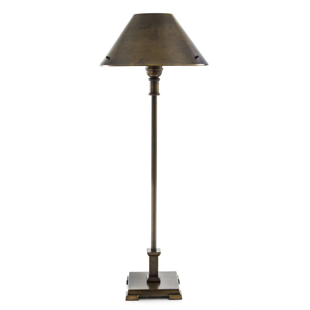 Bruxelles 1 Light Table Lamp Dark Antique Brass - ELPIM50833ALB