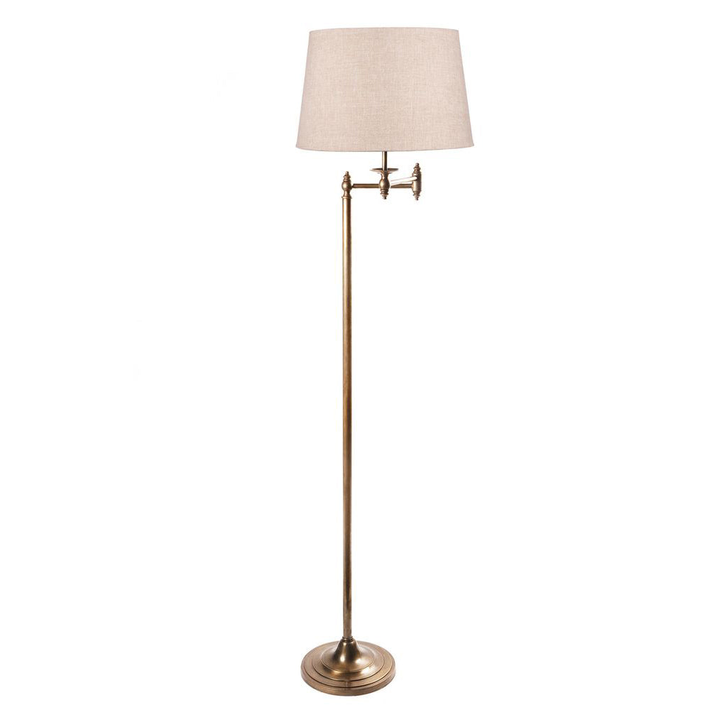 Macleay Floor Lamp Base Only - Antique Brass - ELPIM57544AB