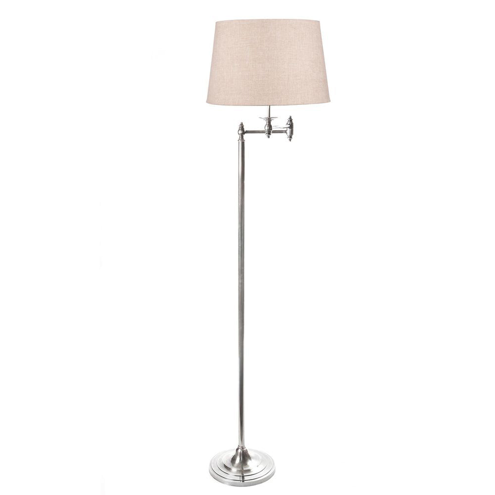 Buy Floor Lamps Australia Macleay Floor Lamp Base Only - Antique Silver - ELPIM57544AS