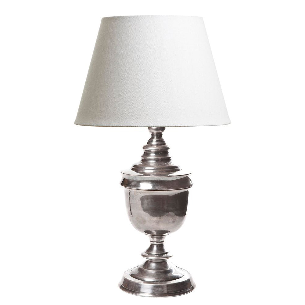 Sheffield Brass Urn Table Lamp Base Only - Antique Silver - ELPIM58269AS