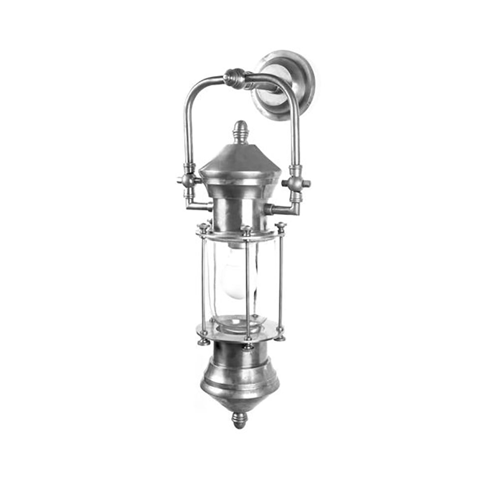 Buy Outdoor Wall Lanterns Australia Lisbon Outdoor Ship Lantern Anitque Silver - ELPIM59951AS