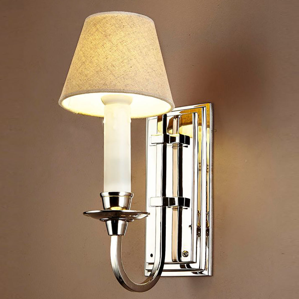 Buy Wall Sconce Australia East Borne 1 Light Sconce Base Nickel - ELPIM901SN