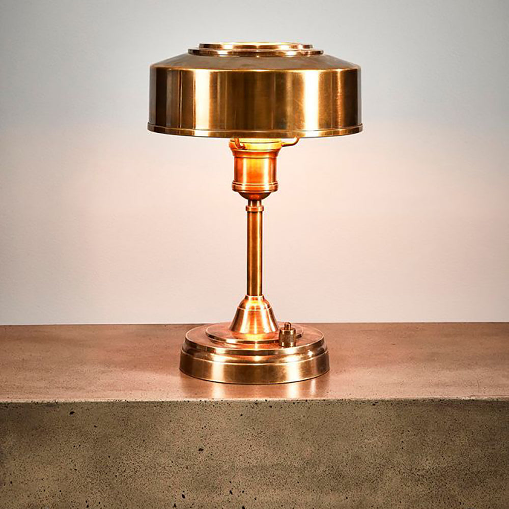 Buy Table Lamps Australia Bankstown Art Deco Table Lamp Antique Brass - ELPIM30967AB