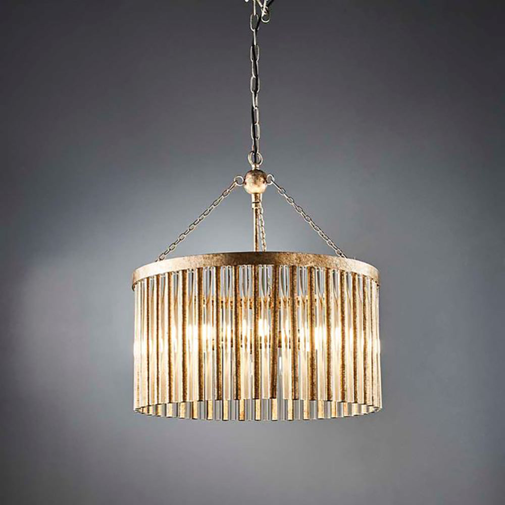 Midtown Chandelier Antique Silver - ELZR5015