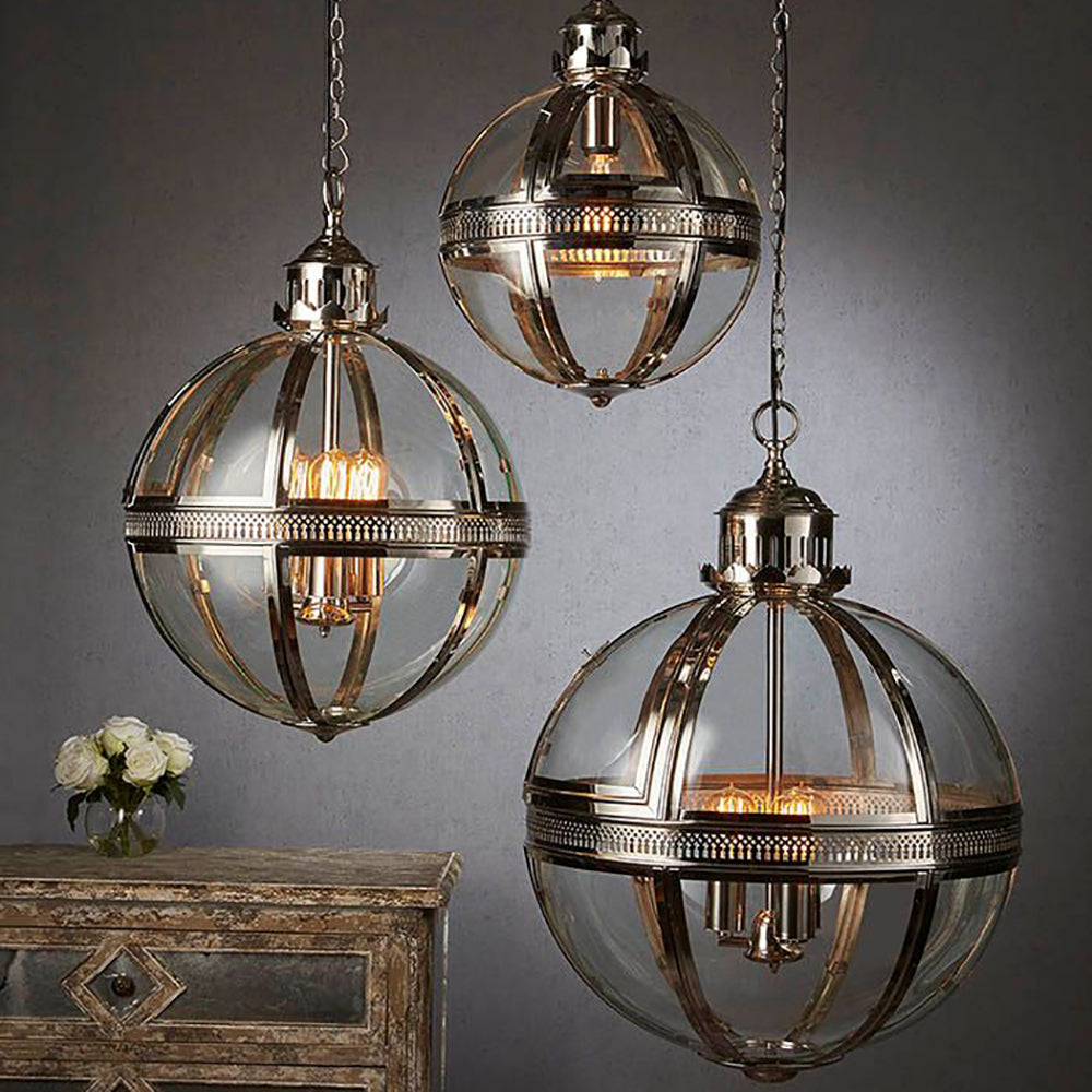 Buy Pendant Lights Australia Saxon 1 Light Pendant Small Shiny Nickel - ELCITWRT18SAS