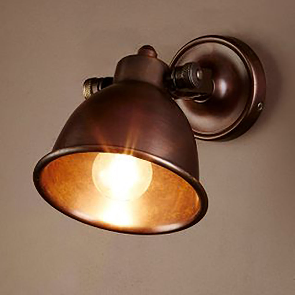 Phoenix 1 Light Wall Lamp Dark Brass - ELPIM50718ABD