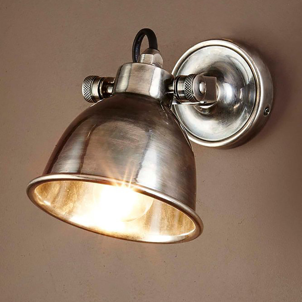 Phoenix 1 Light Wall Lamp Antique Silver - ELPIM50718AS