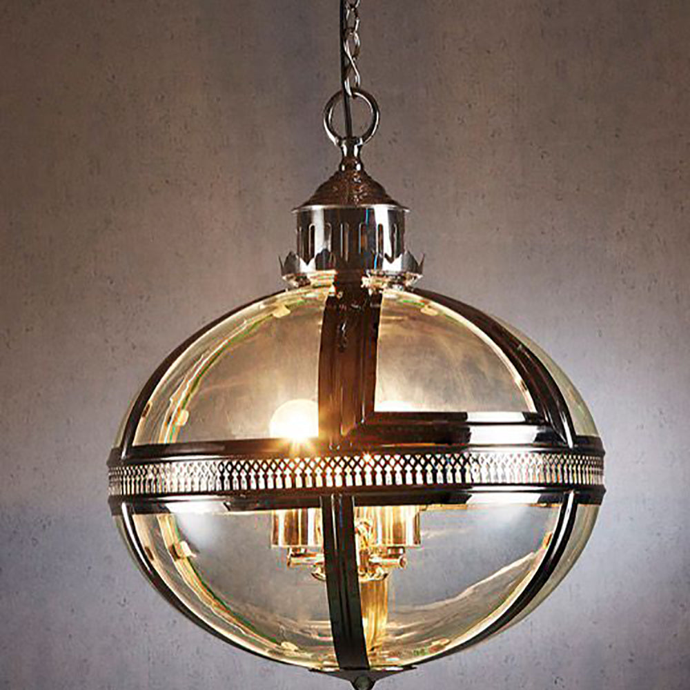 Buy Pendant Lights Australia Oxford 3 Light Pendant Shiny Nickel - ELCITFR3793NKL