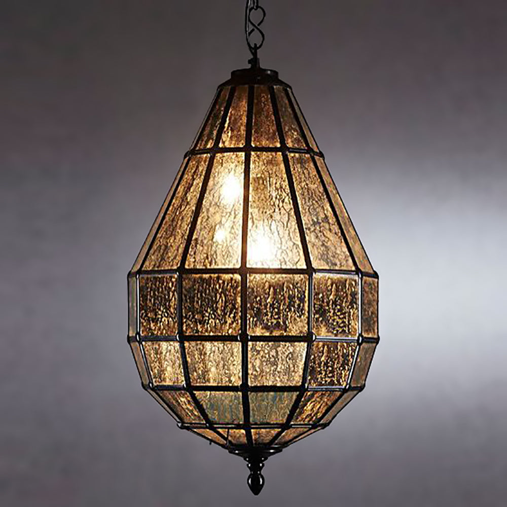 Buy Pendant Lights Australia Portobello Glass 1 Light Pendant Black - ELCITFR4369BRZ