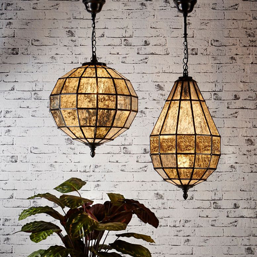 Buy Pendant Lights Australia Portobello Glass 1 Light Pendant Black - ELCITFR4369BRZ