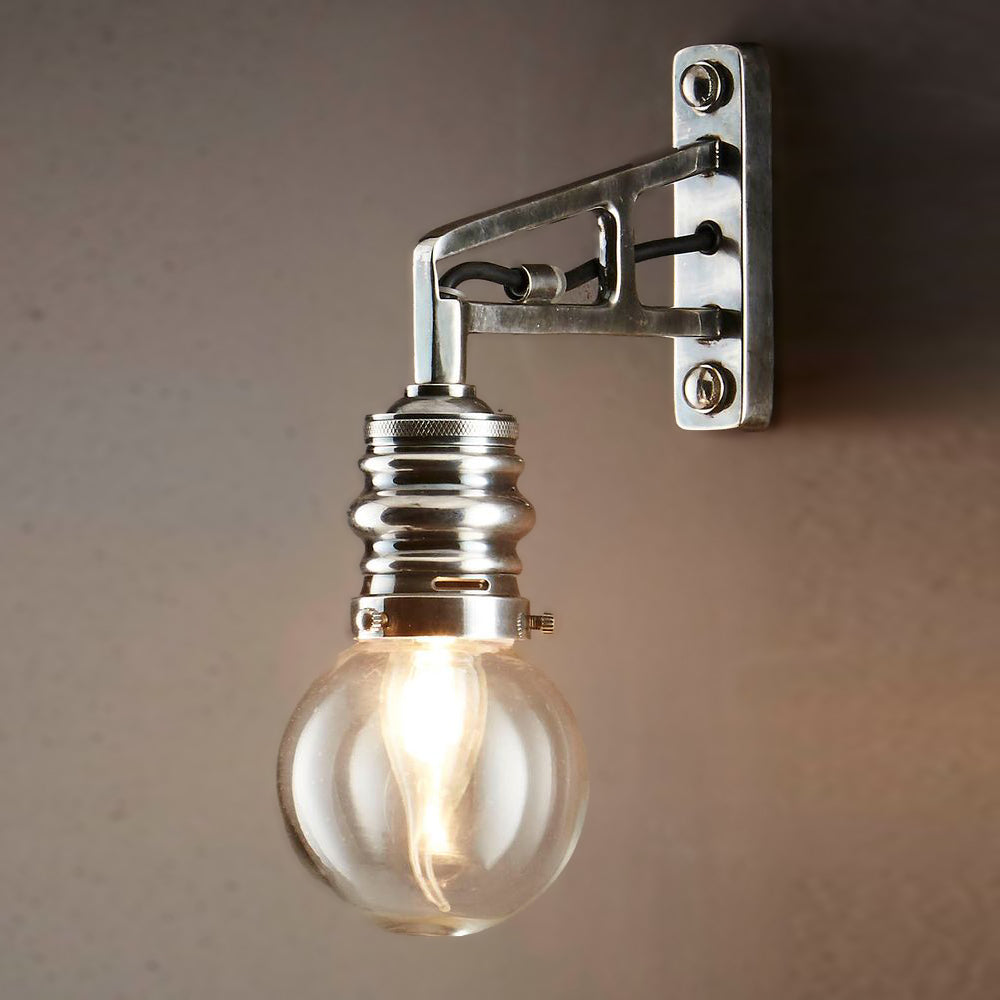 Carlton Outdoor Wall Lamp Silver - ELPIM51517AS