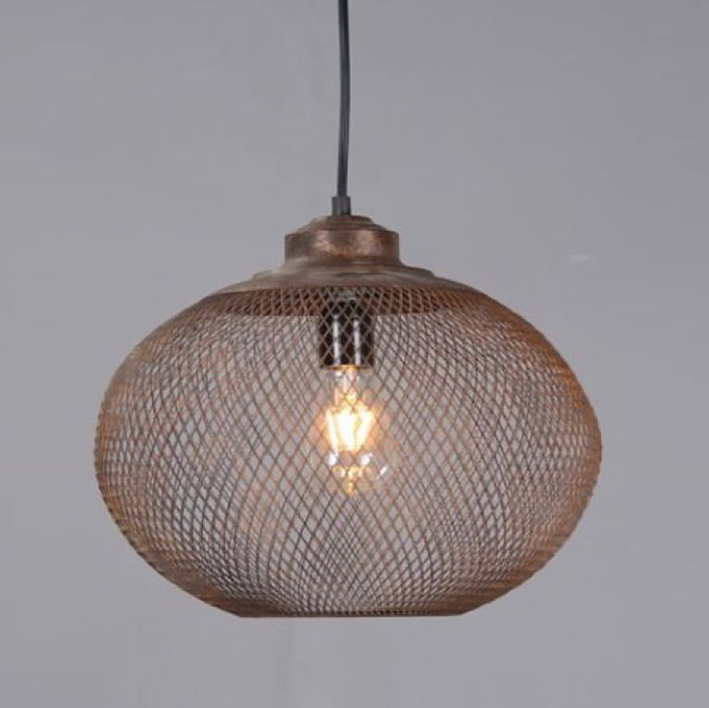 Buy Pendant Lights Australia Carlo Medium 1 Light Pendant Rustic - ELZR6359M