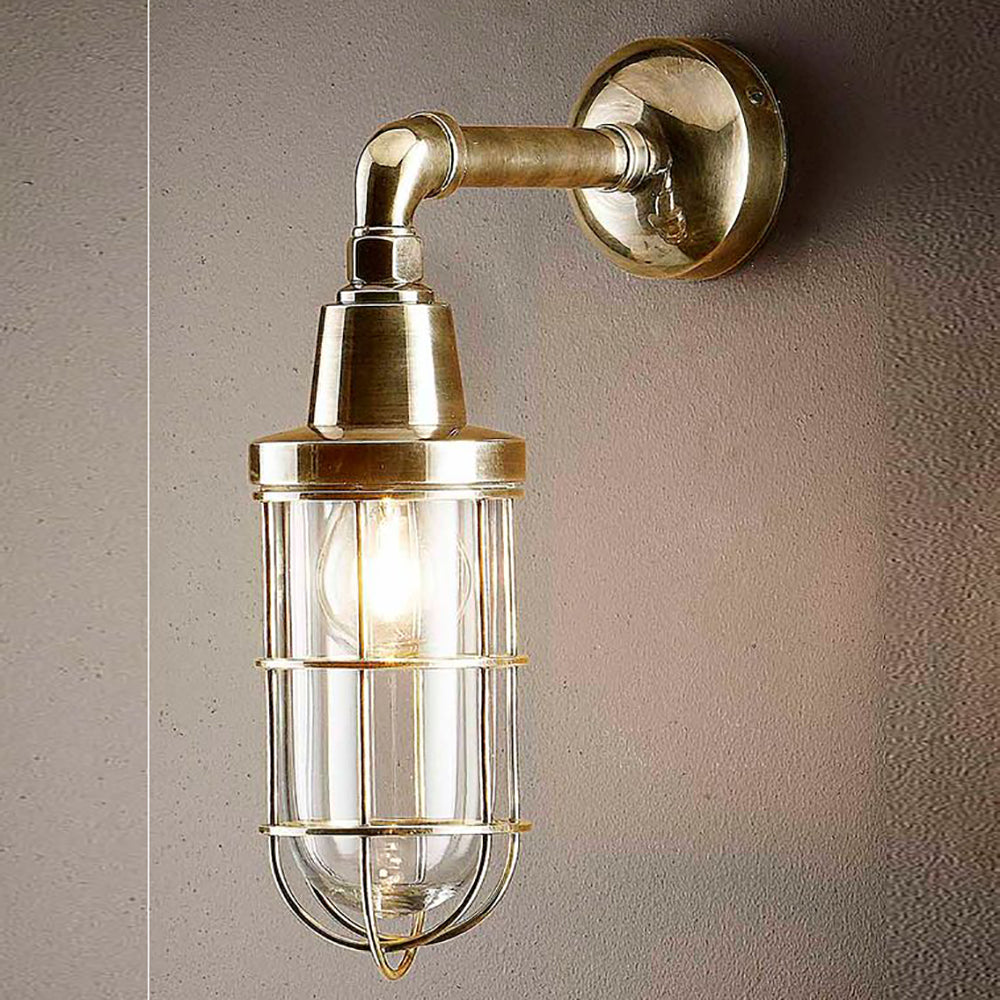 Starboard Outdoor Wall Lamp Antique Brass - ELPIM51046AB