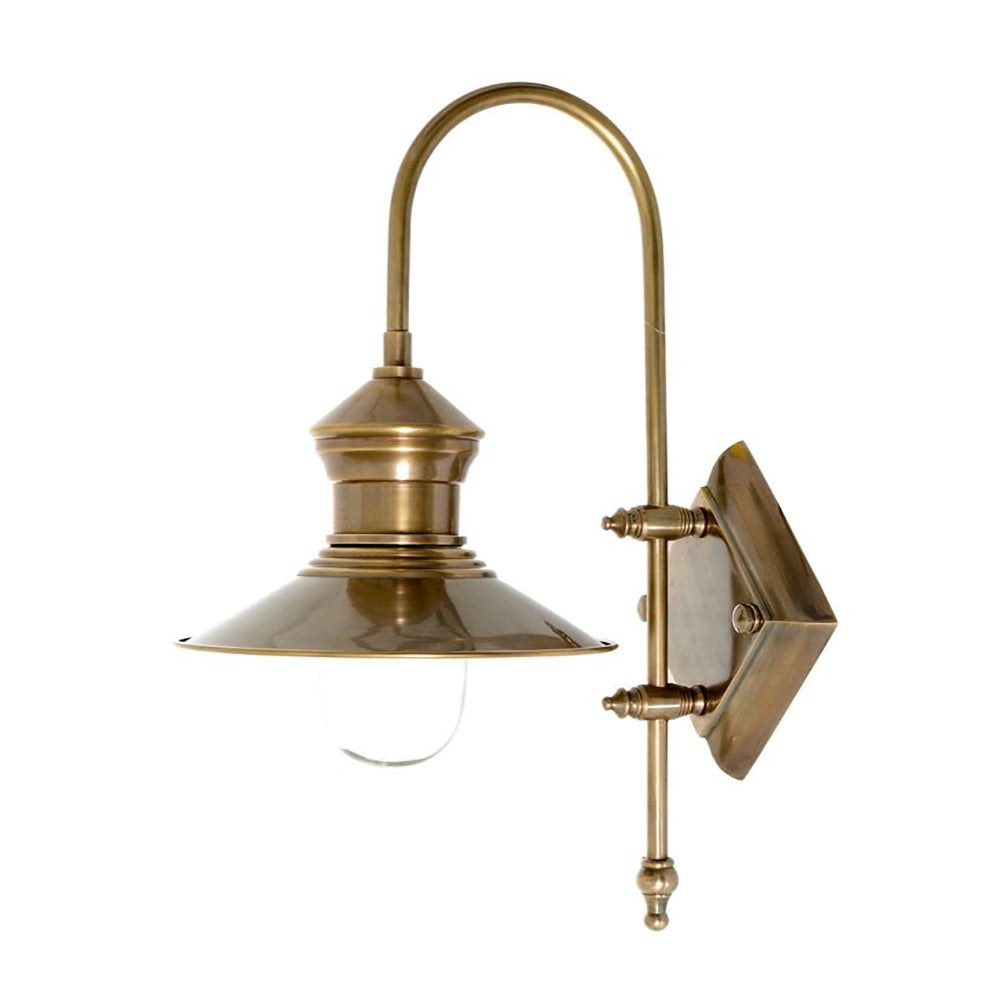 St James Outdoor Wall Lamp Antique Brass - ELPIM59526AB
