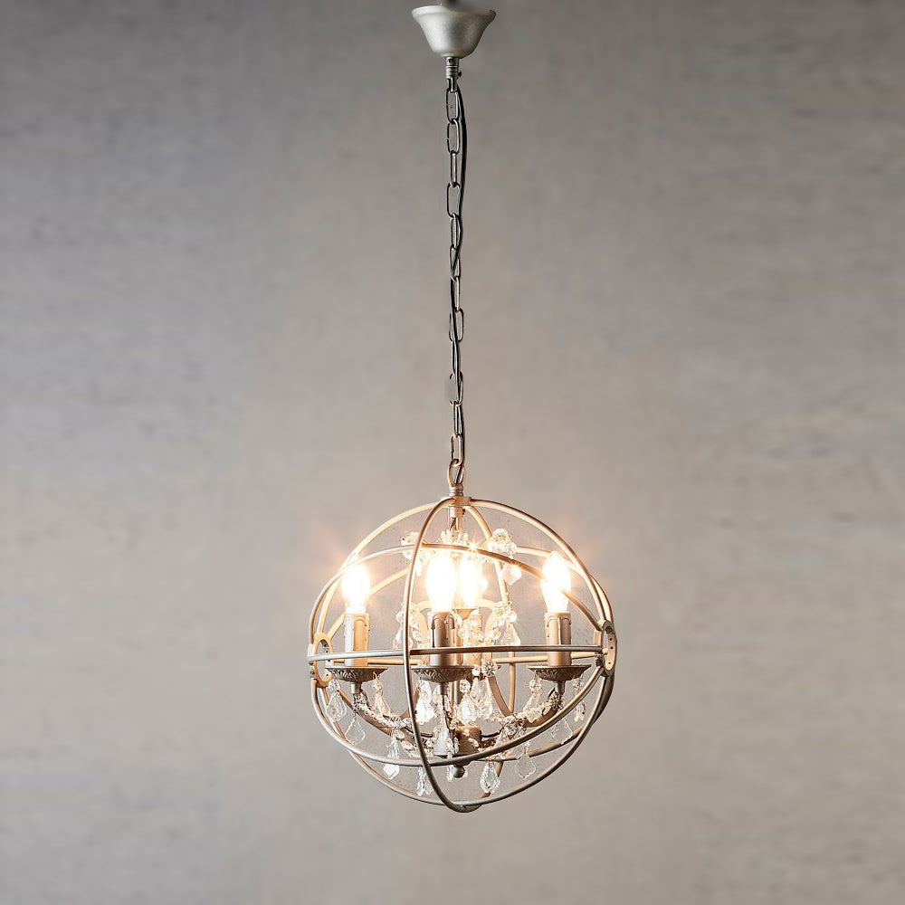 Buy Chandeliers Australia Sundance 4 Light Chandelier Small Grey Iron - ELZRD6002-4IO