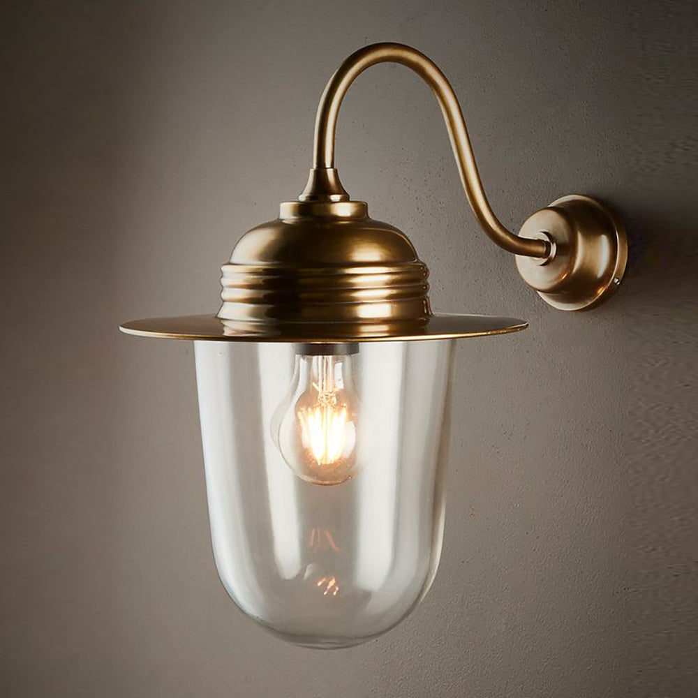 Stanmore Outdoor Wall Lamp Antique Brass - ELPIM51240AB