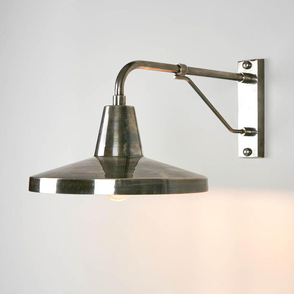Trinity Wall Sconce Antique Silver Brass - ELPIM31536AS